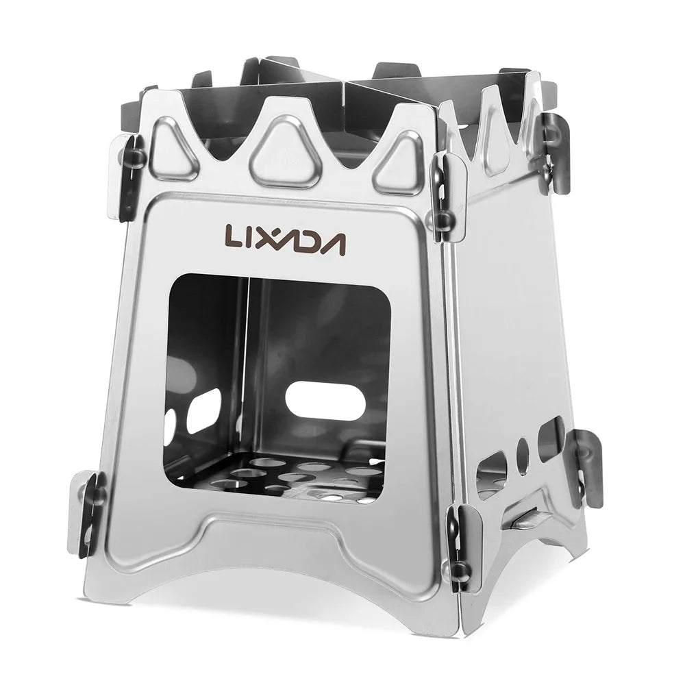 Camping Stove – No Gas Needed, Ultralight Foldable Wood Burner for Cooking Anywhere